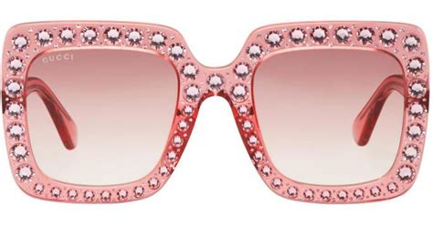 pink oversized gucci sunglasses|gucci oversize rectangular sunglasses.